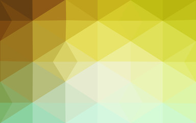Obraz premium Multicolor green, yellow, orange polygonal design pattern, which consist of triangles and gradient in origami style.