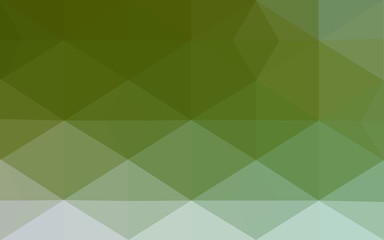 Fototapeta premium Multicolor green, yellow, orange polygonal design pattern, which consist of triangles and gradient in origami style.