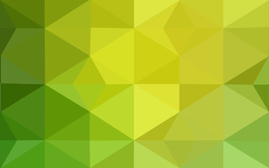 Fototapeta premium Multicolor green, yellow, orange polygonal design pattern, which consist of triangles and gradient in origami style.