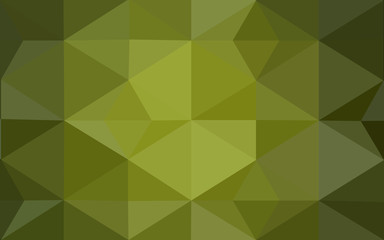 Fototapeta premium Multicolor green, yellow, orange polygonal design pattern, which consist of triangles and gradient in origami style.