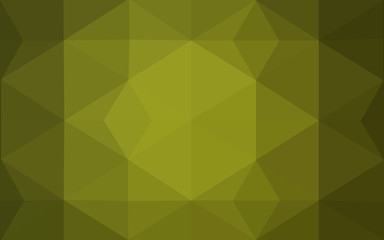 Obraz premium Multicolor green, yellow, orange polygonal design pattern, which consist of triangles and gradient in origami style.