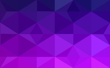 Dark purple polygonal design pattern, which consist of triangles and gradient in origami style.