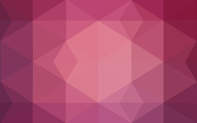 Obraz premium Pink polygonal design pattern, which consist of triangles and gradient in origami style.