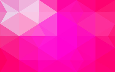 Obraz premium Pink polygonal design pattern, which consist of triangles and gradient in origami style.
