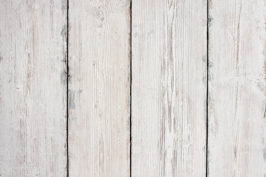 Wood Planks Texture, White Wooden Table Background, Floor Wall