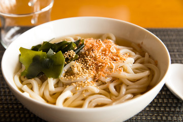 Japanese dish, udon noodles