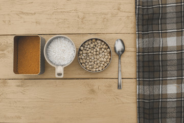 Different cereals on the worktop
