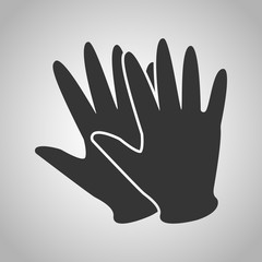 Obraz premium rubber glove icon