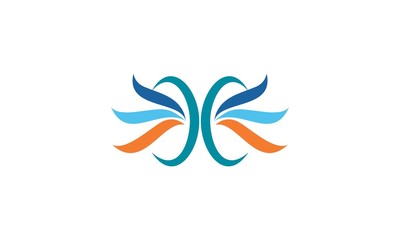 Fototapeta na wymiar abstract wings company logo