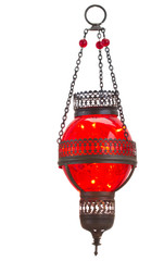 red oriental lamp