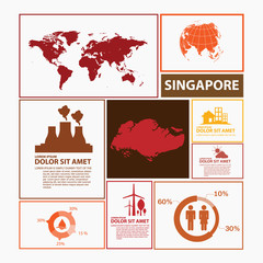 singapore map infographic