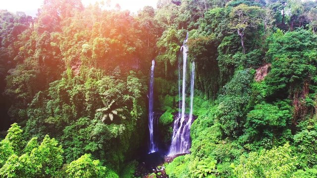 Sekumpul Waterfalls in Bali, Indonesia