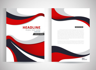 Abstract vector modern flyers brochure / annual report /design templates / stationery with white background in size a4