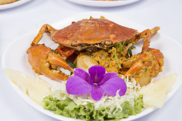 Stir Fried Crab with curry powder