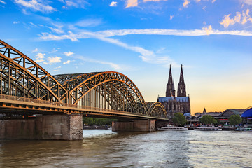 Cologne city skyline , Germany