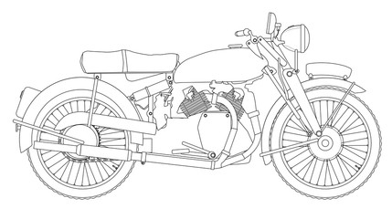 Motor Cycle Outline