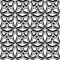 Black and white pattern, seamless lattice texture