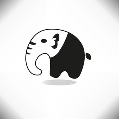 Elephant icon, elephant vector, animal cartoon