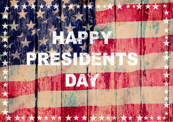 Fototapeta na wymiar Happy president day greeting card