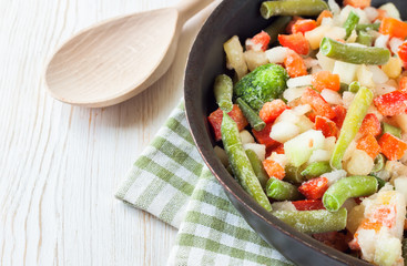 mixture frozen vegetables