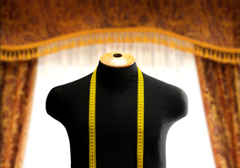 Metre-stick on the mannequin