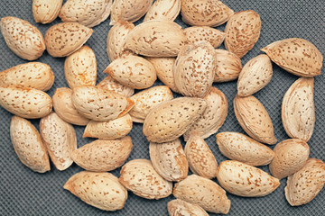 a scattering of nuts almonds