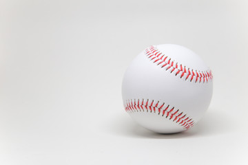 Baseball on white background