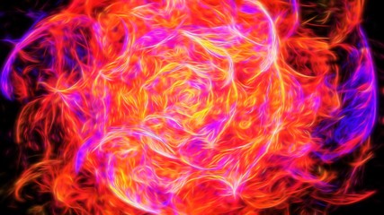 Beautiful glowing power abstraction