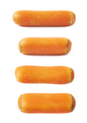 Orange glaze licorice stick candy