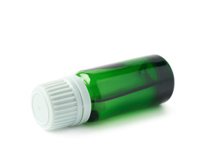 Small vial flask isolated