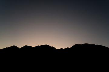 Sunset in Atacama desert