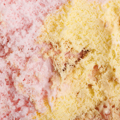 Mixed ice cream texture