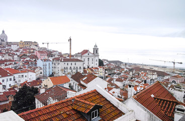 Fototapeta premium aerielview of lisbon