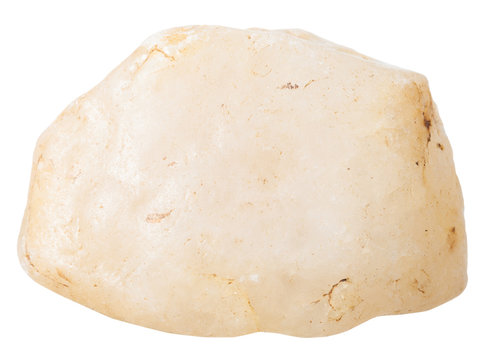 pebble from chalcedony natural mineral stone