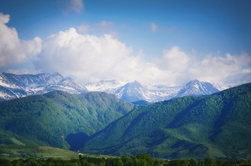 Naklejka na ściany i meble Carpathians Mountains, Romania