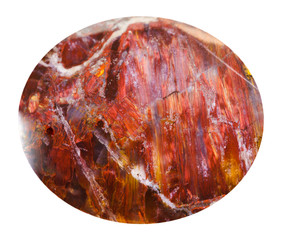 cabochon from red sunstone natural mineral gem