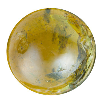 bead from green tourmaline natural mineral gem