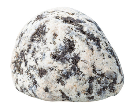 pebble from diorite rock natural mineral stone