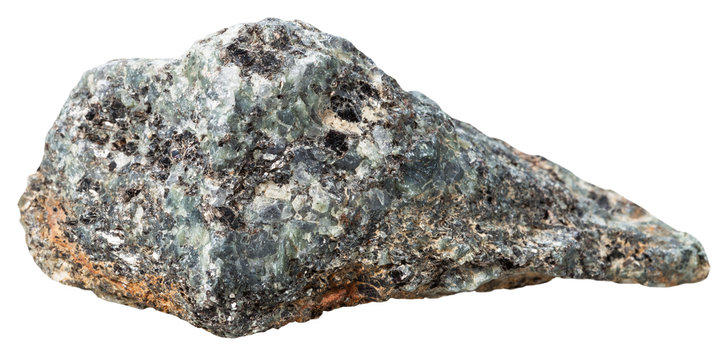 specimen of Migmatite (migmatic gneiss) isolated