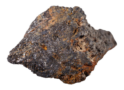 psilomelane (black hematite) mineral stone