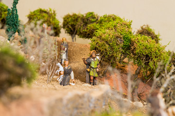 Figuras de bel&eacute;n en Navidad