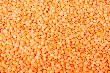background of yellow lentils