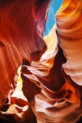 Foto auf Glas Blick auf den Lower Antelope Canyon in der Nähe von Page, Arizona © andreykr
