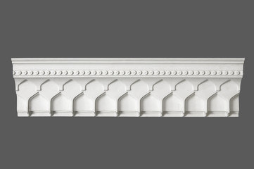 white stucco moulding, elements of wall design