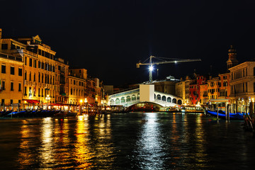 Rialto bridge (Ponte di Rialto) in Venice