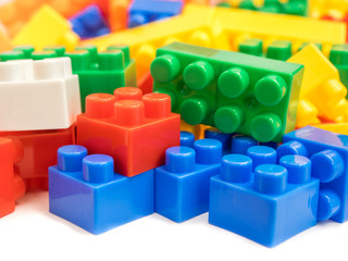 Plastic building blocks, toy for children