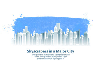 modern city vector logo design template. construction, building or architecture icon