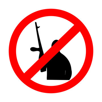 sign prohibiting terrorism