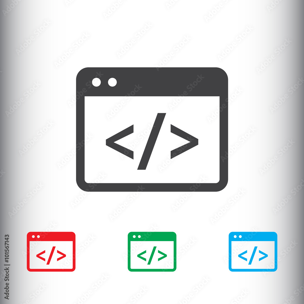 Aufkleber Coding icon