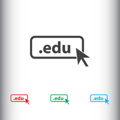 Domain EDU icon. Top-level internet domain